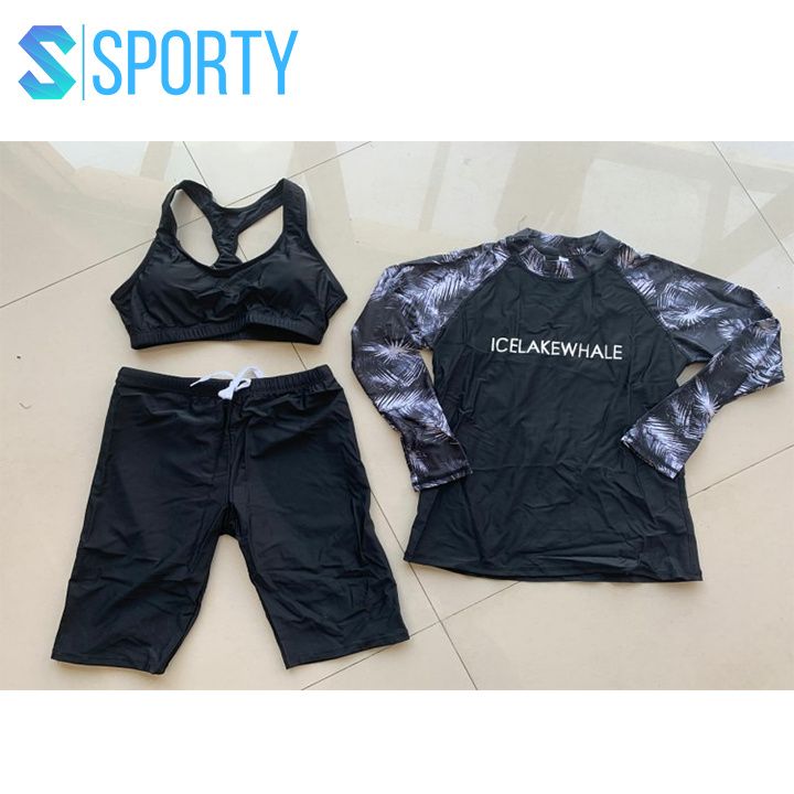 Đồ Bơi Nữ Big Size SPORTY, áo dài tay chống nắng thun lạnh co giãn 4 chiều trong bộ sưu tập đồ bơi nữ đi biển 2022