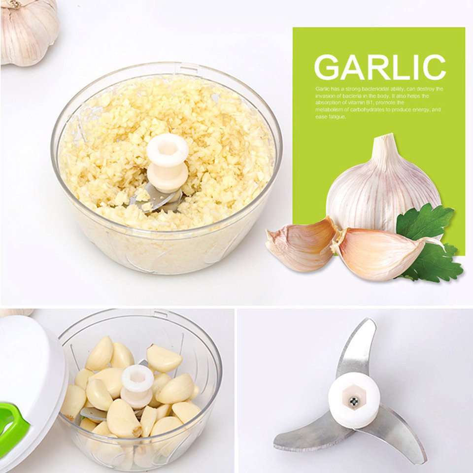 #DEY  Hand Chopper Manual Rope Food Processor Silcer Shredder Salad Maker Garlic Onion  Slicer  Cutter  Kitchen  Tool
