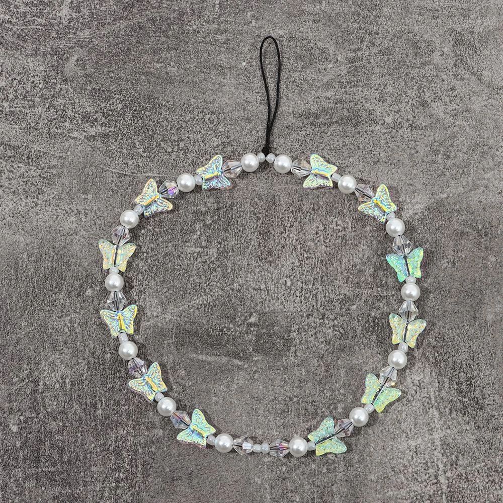 Dây đeo điện thoại đính hạt thủ công nhiều màu sắc chống thất lạc