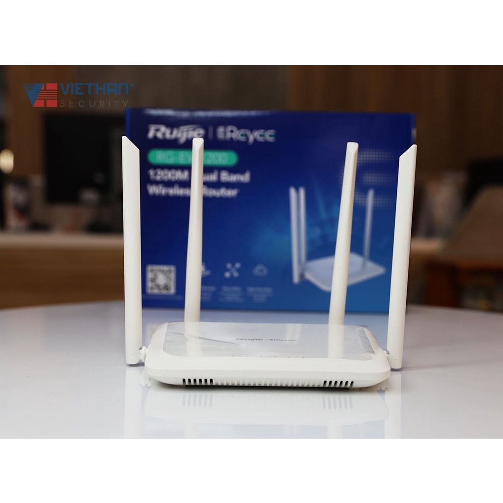 Bộ Phát WiFi Router Ruijie RG-EW1200 Băng Tần Kép Chuẩn AC1200Mbps