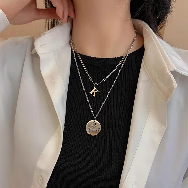  [Various styles] 2021 new Korean trendy titanium steel women's necklace