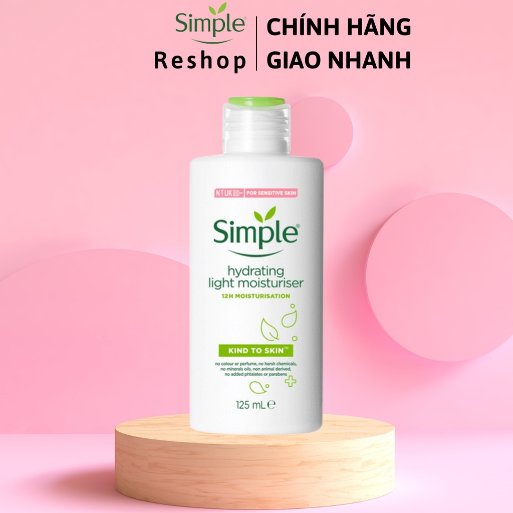 Kem Dưỡng Ẩm Da Simple Kind To Skin Hydrating Light Moisturiser 125ml