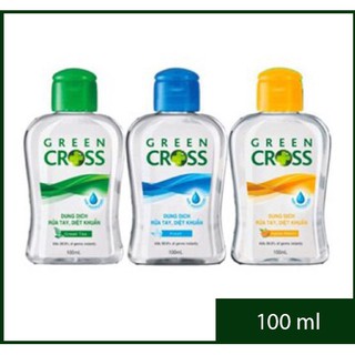 Dung Dịch Nước Rửa Tay Khô Green Cross Việt Nam Diệt Khuẩn Phòng Bệnh Chai 250ml / 100 ml - Hương Dưa Táo, Trà Xanh