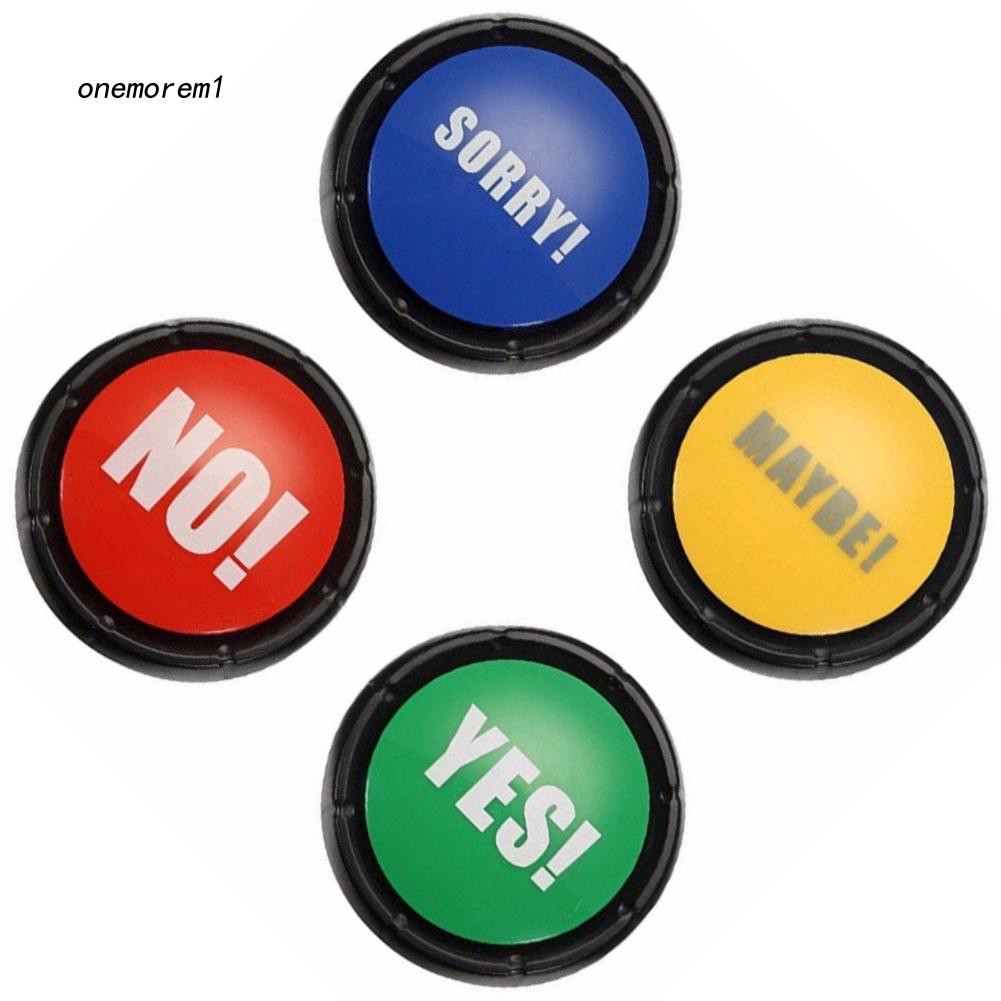 Đồ chơi nút nói chuyện phát âm thanh Bullshit Maybe No Sorry Yes vui nhộn cho bữa tiệc/ văn phòng/ nhà cửa