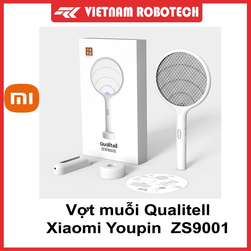 Vợt bắt muỗi, bắt côn trùng Qualitell Xiaomi Youpin kiêm đèn bắt muỗi  E1 ZS9001 pin sạc dung lượng lớn siêu bền