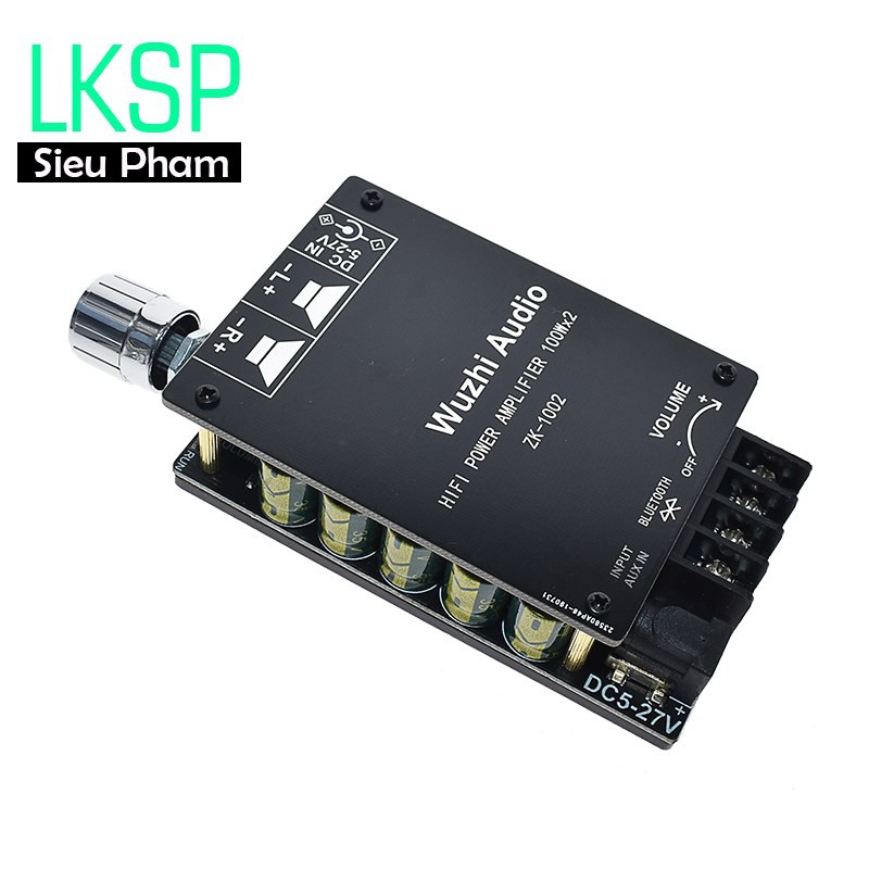 Mạch Khuếch Đại Âm Thanh HIFI Bluetooth 5.0 2x100W ZK-1002