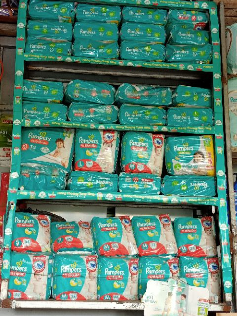 Tã/bỉm Dán Pampers Baby-Dry M34/L30/XL26