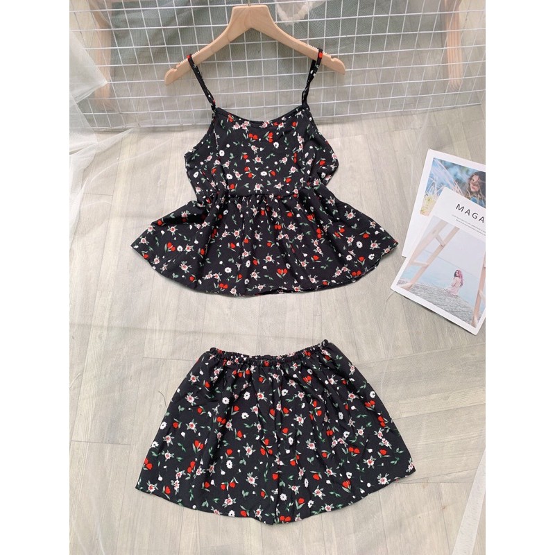 Đồ bộ 2 dây bông mặc nhà dễ thương | BigBuy360 - bigbuy360.vn