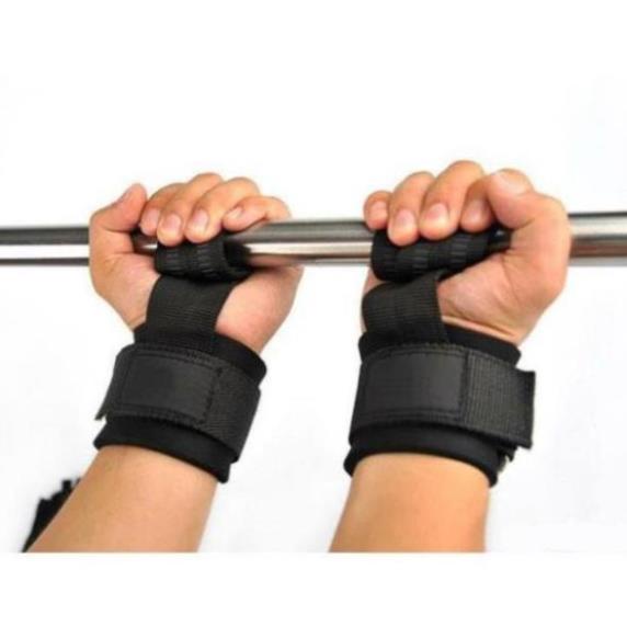 [GIÁ TỐT NHẤT] 1 chiếc Dây Kéo Lưng có điệm Kết Hợp Quấn Cổ Tay Aolikes phụ kiện Gym thể thao Aolikes 7638 TPBS