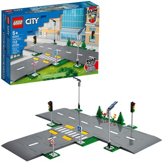 []Có sẵn[] 60304 Đồ chơi lắp ráp Iego City Road Plates - Đường giao thông