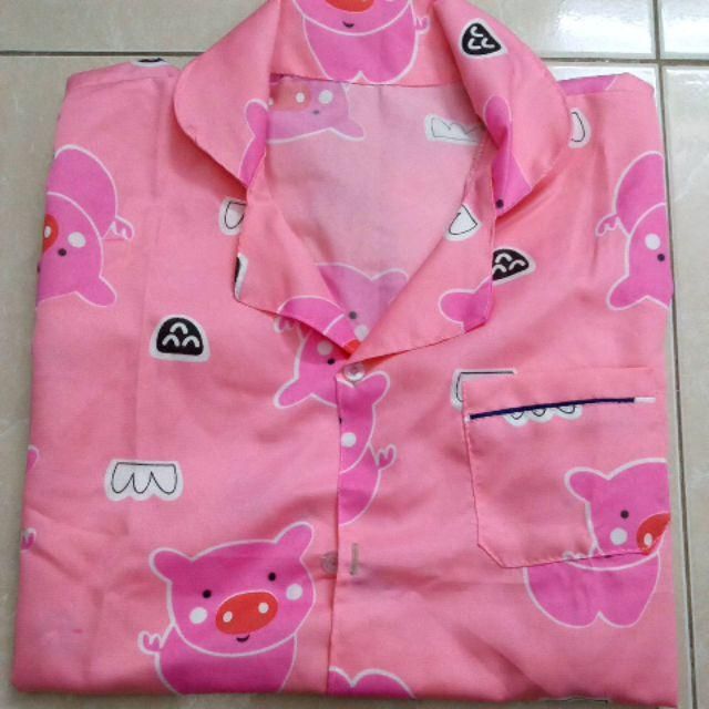 Bộ Pijama Tay Cộc Quần Lửng Chất Kate Thái Form 40-60kg