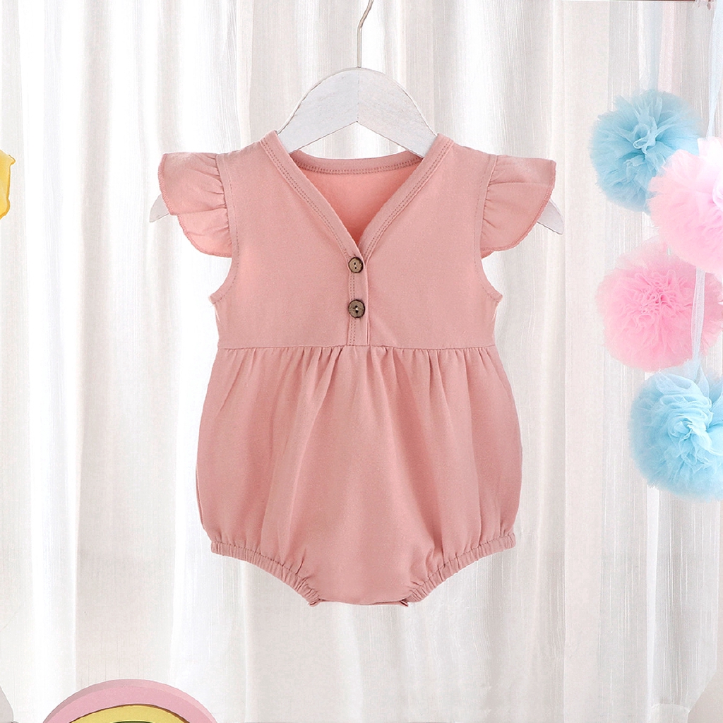 Áo liền quần Sát Nách Chất Cotton Cho Trẻ Sơ Sinh
