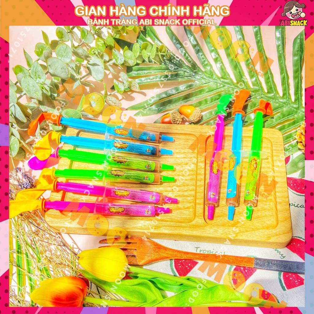 Kẹo Siro Chocolate hình Ống Tiêm hãng Funny Castle dành cho trẻ em ăn vặt Moon Snack Food