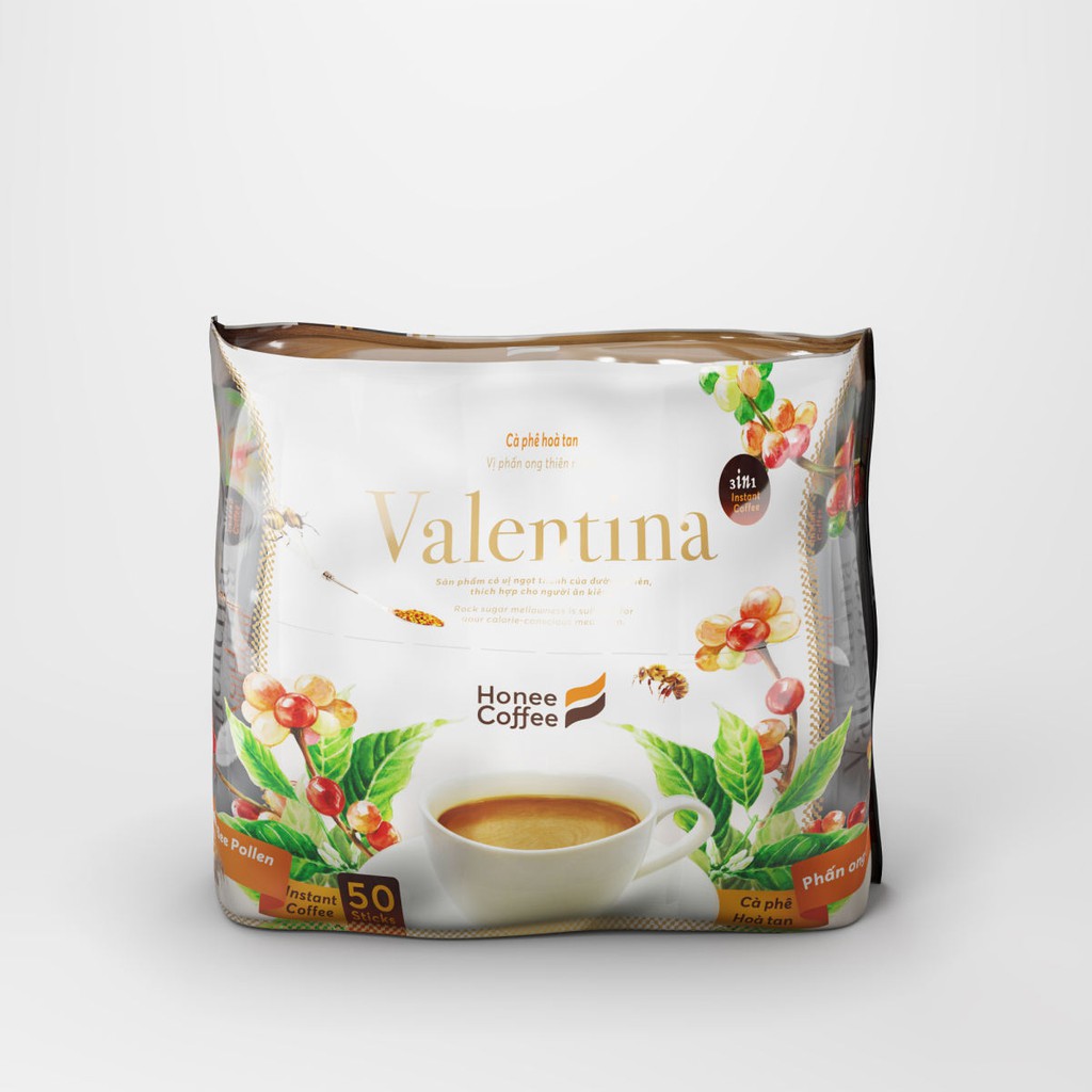 Cà Phê Sữa Vị Phấn Ong Valentina 800g HONEE COFFEE - NGON NGON CÀ PHÊ