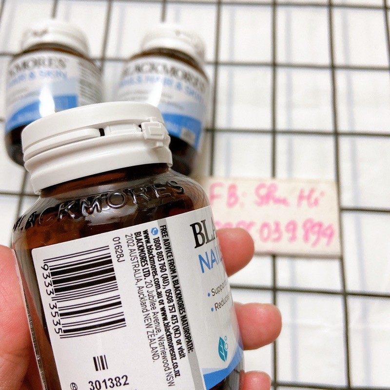 (Mẫu mới) Viên uống đẹp da, tóc, móng - Blackmores Nails Hair Skin 60 viên Úc - Đủ bill | BigBuy360 - bigbuy360.vn