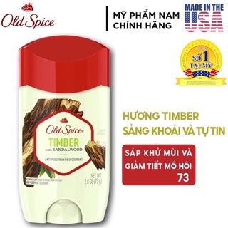 Lăn sáp khử mùi nam Old Spice Timber 73g ngăn mồ hôi - Mỹ