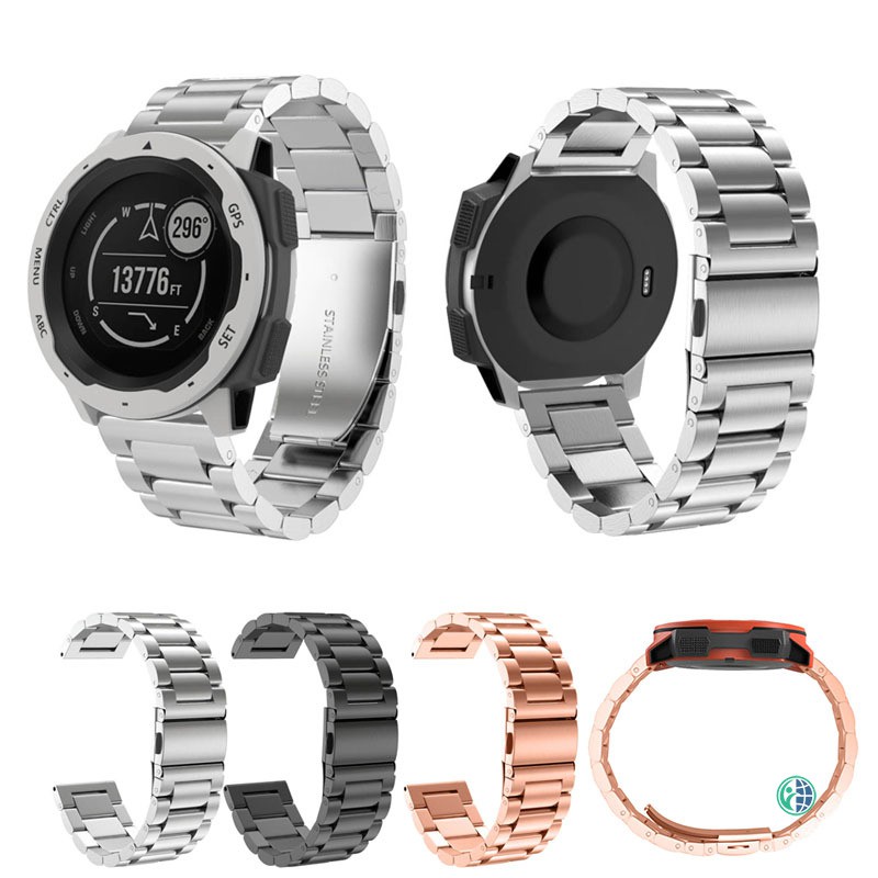 Dây Đồng Hồ Kim Loại 22mm Cho Garmin Instinct