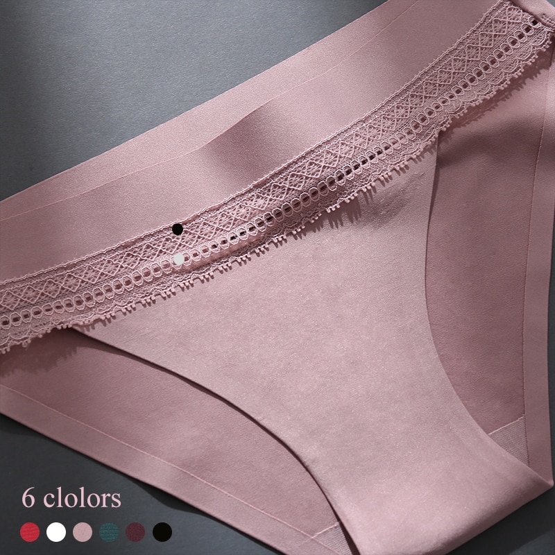 1/ 2 Quần lót FINETOO lưng thấp phối ren thoáng khí dành cho nữ