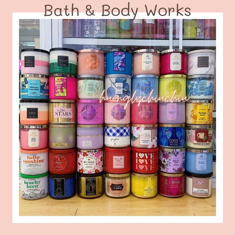 Nến thơm Bath and Body works 3 bấc 411g mẫu mới nhất