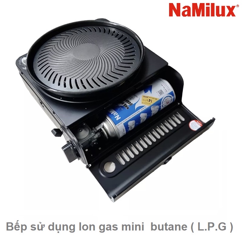 Bếp Nướng Không Khói Đa Năng Namilux GS2621PF Vừa Nướng Vừa Dùng Để Nấu Ăn - Hàng Chính Hãng (Bảo Hành 12 Tháng)