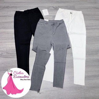 Quần skiny nữ bò giấy rách 2 gối thời trang hàn quốc, amelia