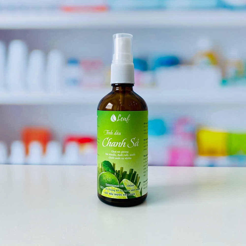 Tinh dầu Chanh Sả nguyên chất, xịt phòng Leaf House