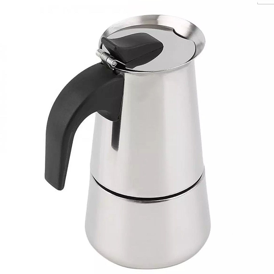 Ấm pha cà phê Moka Express Inox - sử dụng được trên bếp từ