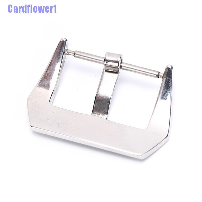 Dây Đeo Đồng Hồ Bằng Thép Không Gỉ Màu Đen / Bạc 20 / 22