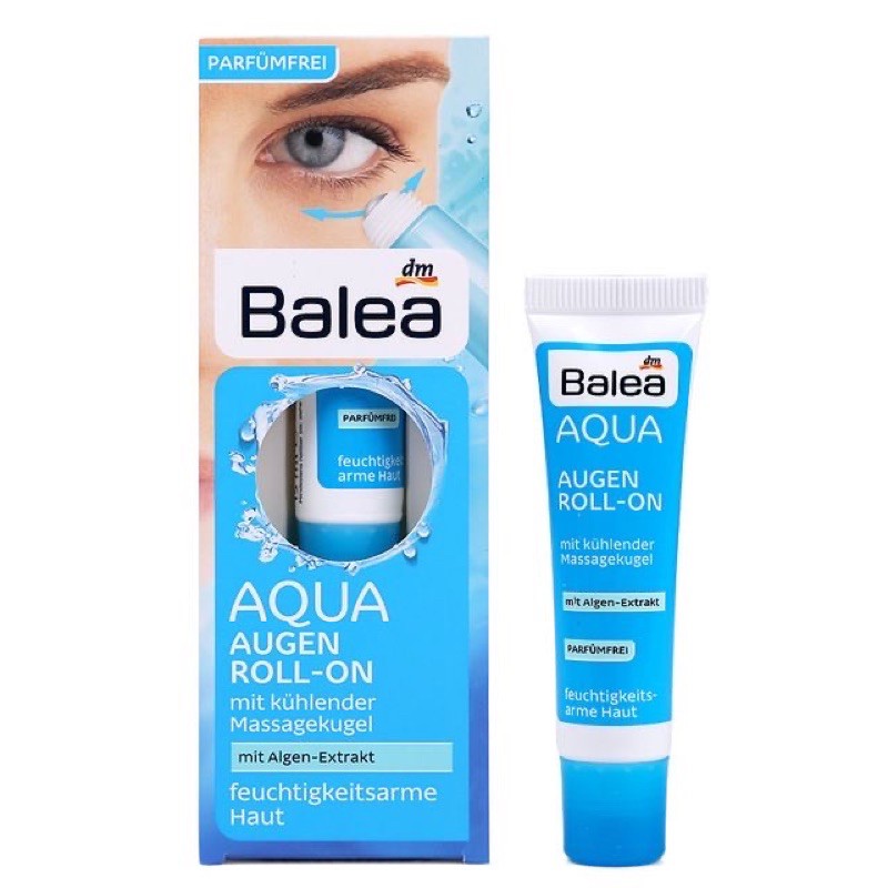 Lăn dưỡng mắt Balea Aqua Augen Roll-On hiệu quả tuyệt vời cho đôi mắt