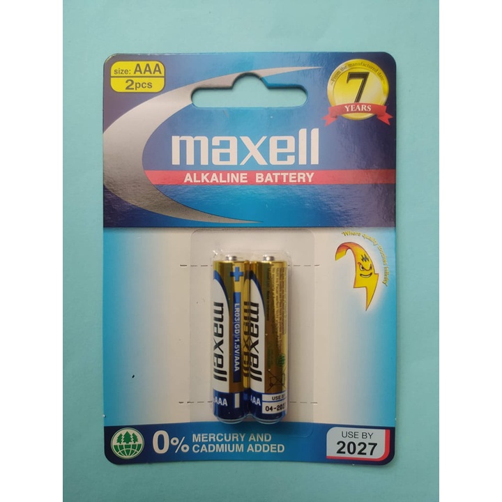 Pin AAA Maxell vỉ 2 viên