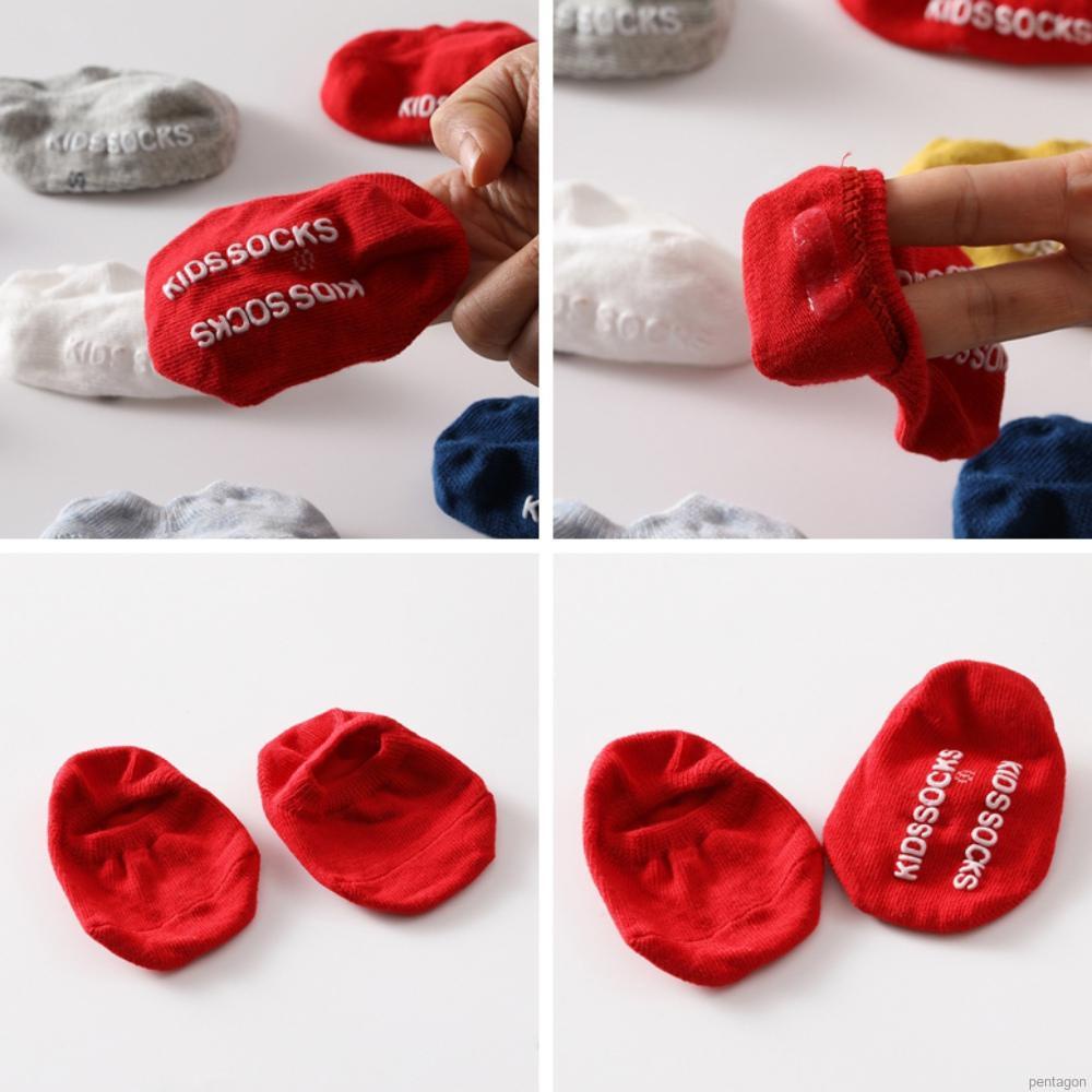 Vớ thuyền cotton chống trượt thoáng khí màu kẹo ngọt cho bé sơ sinh 0-24 tháng tuổi