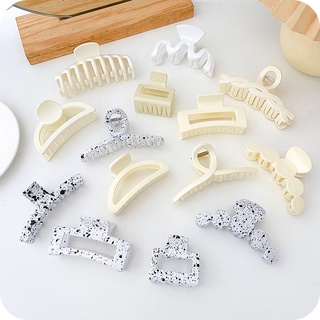 Kẹp tóc màu trắng chất lượng cao phong cách Hàn Quốc và đơn giản
