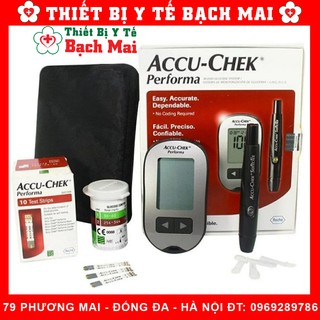 Máy Thử Đường Huyết Accu-Chek Performa [Tặng 50 Kim + 10 Que thử]