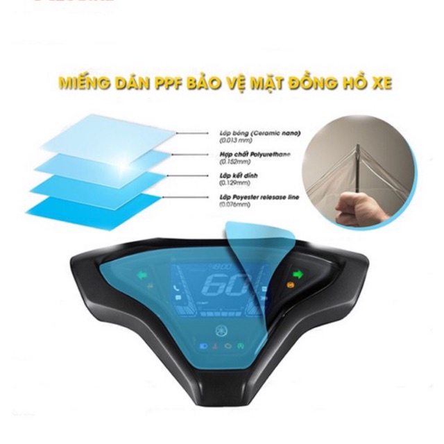 Dán xe Winner X V3 2023.  miếng dán PPF bảo vệ mặt đồng hồ xe WINNER X V3 2022- 2023 - HONDA WINNER X 150 V3