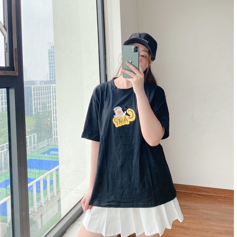 Áo Thun 3158 In Hình Camp PEONYB Nữ [FREESHIP]  Phông form rộng tay lỡ vintage oversize đường phố hàn quốc Ulzzang