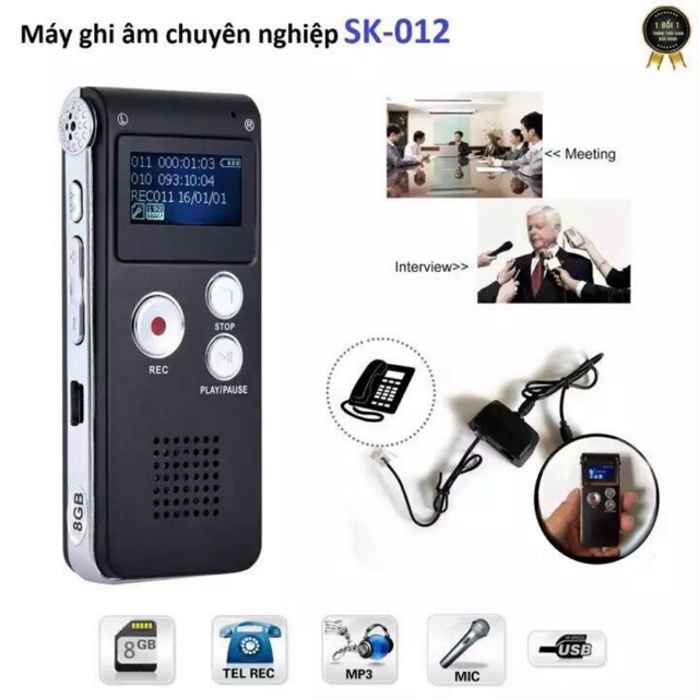 Máy gi âm . Độ thu tiếng xa Âm thanh To rõ và rất dễ sử dụng