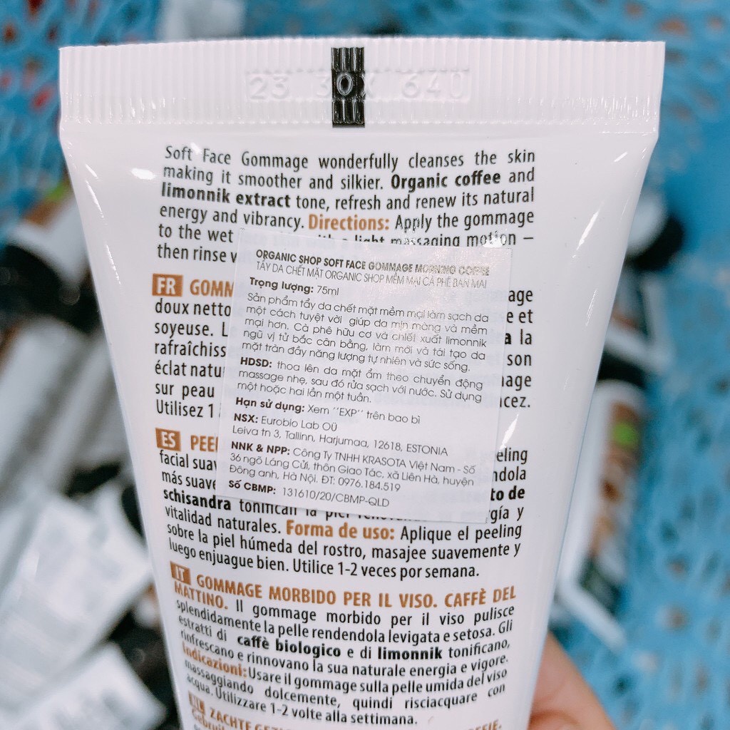 Tẩy Tế Bào Chết Cho Mặt Organic Shop Organic Face Gommage 75ml