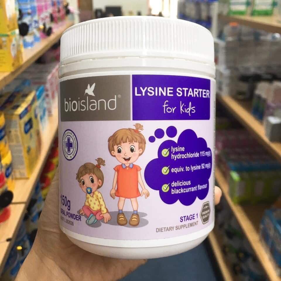 Lysine tăng chiều cao cho bé Bio Island