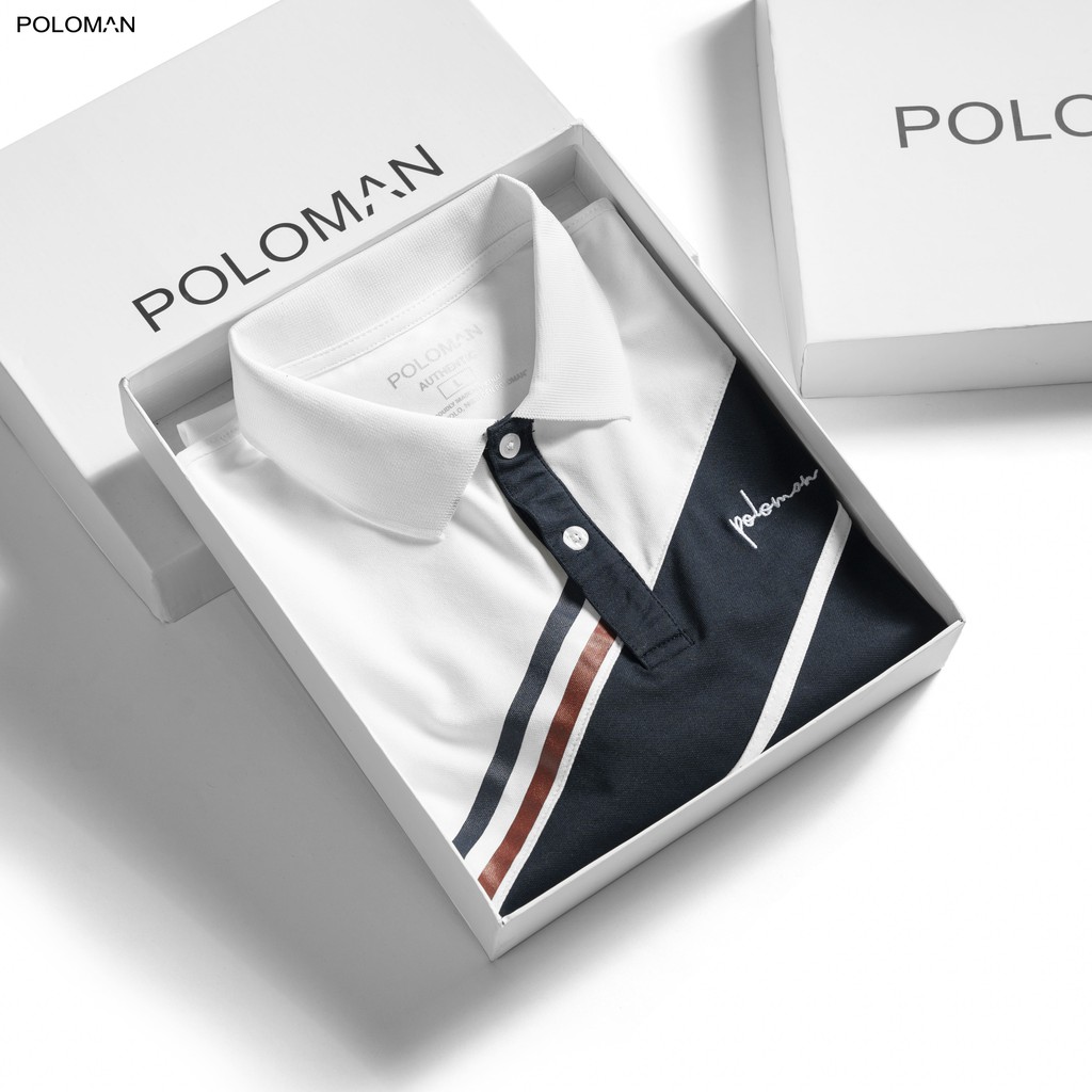 Áo Polo nam cổ bẻ phối MANUS vải cá sấu Cotton xuất xịn,chuẩn form, trẻ trung - thanh lịch - POLOMAN | BigBuy360 - bigbuy360.vn