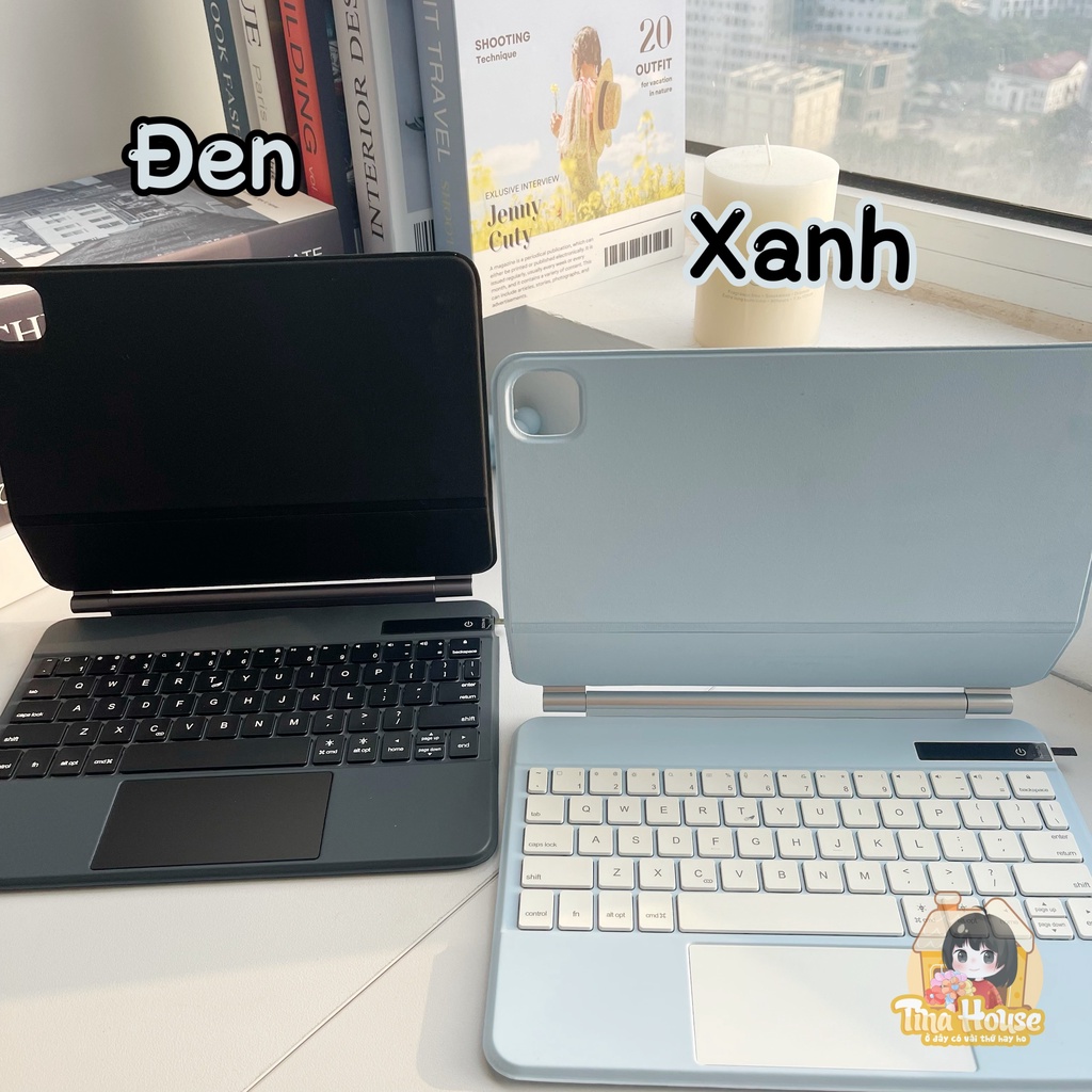Case keyboard nam châm , Magic KeyBoard Kèm Trackpad cho Máy Tính Bảng