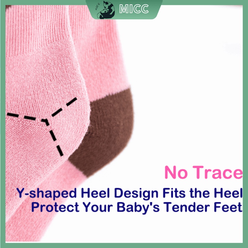 Set 5 đôi vớ cotton thấm hút mồ hôi họa tiết hoạt hình dễ thương cho bé tất bé gái