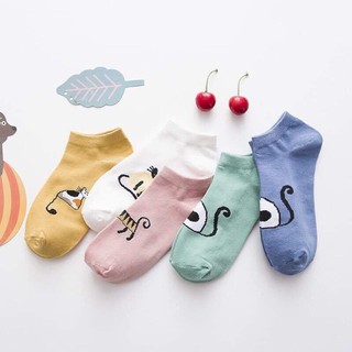 [shopee trợ giá] sét 10 đôi tất mèo cổ ngắn cho nữ