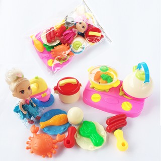 Bộ Đồ Chơi Búp Bê Baby Nấu Ăn