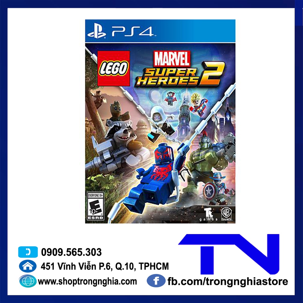 [Mã ELHAMS5 giảm 6% đơn 300K] Đĩa Game PS4 - Lego Marvel Super Heroes 2