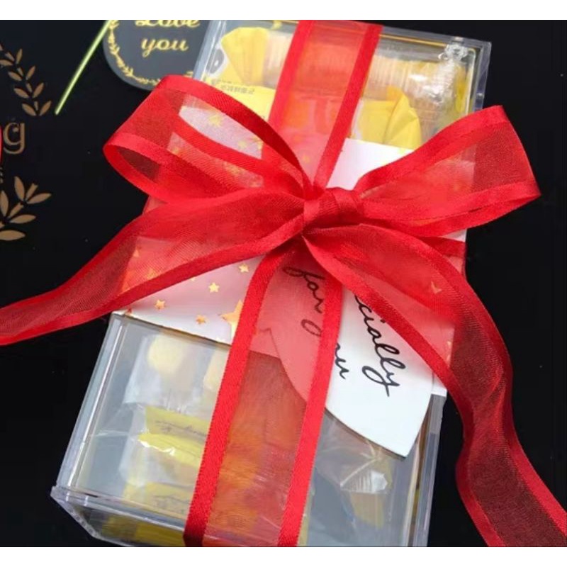 Ruybăng voan/ ri băng voan/ ribbon lụa satin phối voan - Ruybăng sợi organza - ribbon/ ruybang ren - ribbon/ ruybang sat