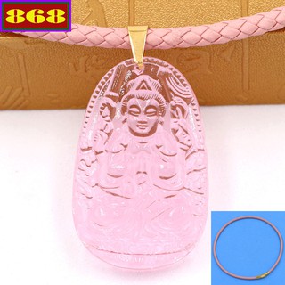 Vòng cổ dây da thiên thủ thiên nhãn pha lê hồng 3.6 cm ddohvflhb8 - hộ mệnh tuổi tý