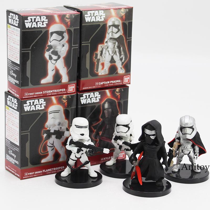 4pcs/set Đồ chơi mô hình nhân vật Star Wars kylo ren stormtrooper