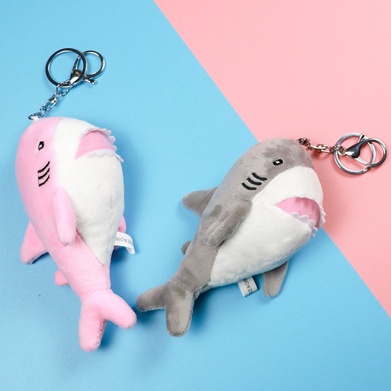 Móc khoá, móc bồng cài balo hình cá mập baby shark