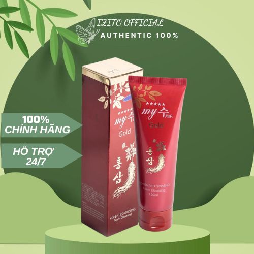 Sữa rửa mặt sâm đỏ Hàn Quốc / Sữa Rửa Mặt My Gold Hồng Sâm Korea