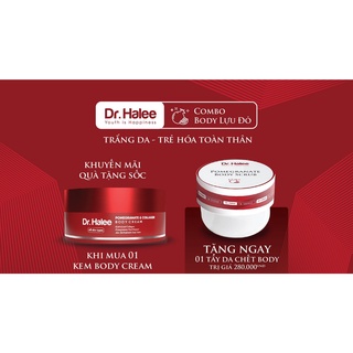 TẶNG TẨY TBC BODY Body lựu đỏ Dr.halee cấp ẩm tầng sâu, trắng sáng toàn diện, nano collagen peptide